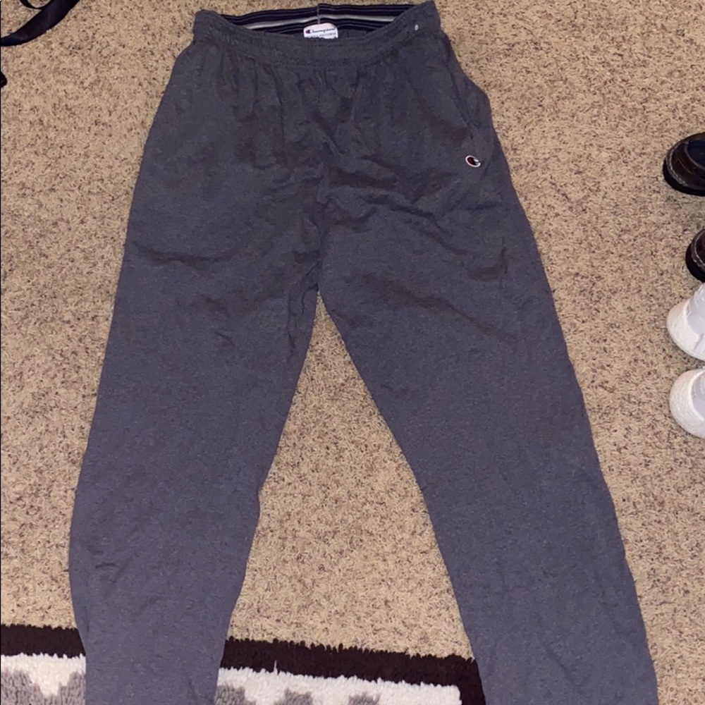 Large grey champion sweat pants